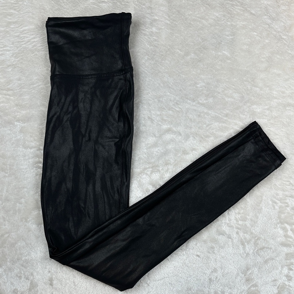 SPANX Shiny Black Leggings